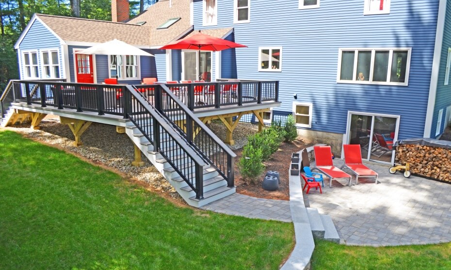 deck and patio combination